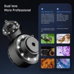 Professionella vetenskapliga objektiv med zoom 500x och 2000x, idealiska för biologi, mikrobiologi, växtobservation, sjukdomsdetektion och ytkontroll.