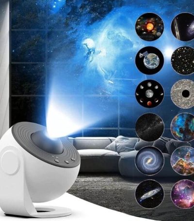Projektor av universum och planeter för inredning.