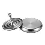 Metallspelpivot för diabolo, jongleringsaccessoarer, perfekta för diaboloentusiaster, i rostfritt stål, professionell design.