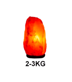 Himalaya saltlampa, 2-3 kg, för inredning, varm atmosfär och luftrening.