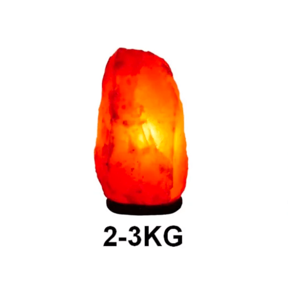 Himalaya saltlampa, 2-3 kg, för inredning, varm atmosfär och luftrening.