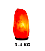 Himalayasaltlampa, naturlig belysning och inredning, vikt 3-4 kg, perfekt för att skapa en varm och avslappnande atmosfär i ditt livs- eller arbetsutrymme.