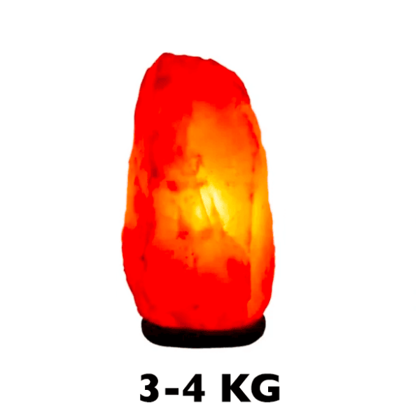 Himalayasaltlampa, naturlig belysning och inredning, vikt 3-4 kg, perfekt för att skapa en varm och avslappnande atmosfär i ditt livs- eller arbetsutrymme.
