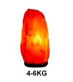 Belyst Himalayasaltlampa, 4 till 6 kg, perfekt för inredning och välbefinnande.
