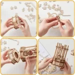 Mekanisk trä-gungbräda, noggrant monterad.