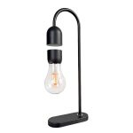 Modern skrivbordslampa med synlig glödlampa, perfekt för vetenskaplig eller industriell inredning.