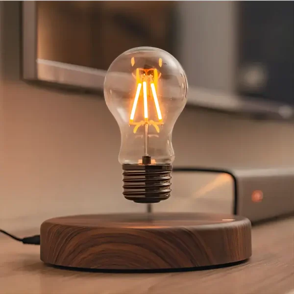 Vintage LED-lampa med synlig glödtråd, varmt ljus, retrodesign, industriell stil, idealisk för ett modernt eller vintage hem.