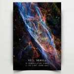 Nebulosan i stjärnbilden Cygnus, som illustrerar en ljus gas- och dammoln i rymden.