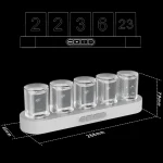 Dekorativ LED-lampa med digital display för vetenskaplig dekoration.