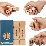 Träbalanser för logik- och koordineringsspel.