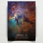 Bild av nebulosan Herschel 36, belägen i hjärtat av Hjärtat av Sjön-nebulosan, cirka 5200 ljusår från jorden, illustrerar en stjärnbildningsregion.