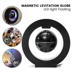 Svävande glob med magnetisk levitation och LED-belysning, innovativ vetenskaplig dekoration.