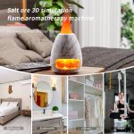 3D aromadiffusor med flammsimulation, perfekt för avkoppling och inredning.