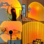 Solpanel i form av en sol, som skapar en varm och avslappnande atmosfär i rummet. Perfekt för inredning, ger en modern och konstnärlig touch till ditt hem.