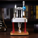 Newtonbord med elektrisk motor för vetenskapliga experiment, som illustrerar ljusets reflektionslag. Perfekt för utbildning och vetenskaplig dekoration.
