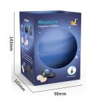 Planetgrävningskit för planeten Neptunus för dekoration och pedagogiska aktiviteter, inklusive stenar och DIY-pendant, perfekt för vetenskaps- och astronomientusiaster.