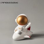 Astronautfigur i vetenskaplig stil.