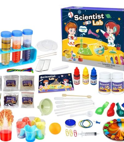 Vetenskapligt kit för kemi- och fysikexperiment.