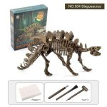 Tyrannosaurus av fossila ben, skelettmodell av dinosaurie att montera, perfekt för vetenskaplig och pedagogisk dekoration.