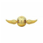 Dekorativ balans i form av ett gyllene flygplan med vingar, som förenar elegant design och vetenskaplig inspiration. Perfekt för inredning eller som ett unikt samlarobjekt.