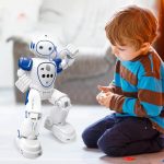 En interaktiv utbildningsrobot för barn, designad för att stimulera lärande och vetenskaplig nyfikenhet hos unga. Idealisk för lekfull utbildning och kognitiv utveckling.