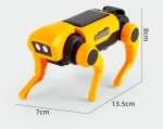 Utbildningsrobot i djurform med sensor och hjul.