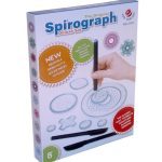 Utbildningsspel Spirograph Deluxe med återanvändbara delar, pennor och mallar för att skapa komplexa geometriska mönster, idealiskt för vetenskaps- och dekorationentusiaster.