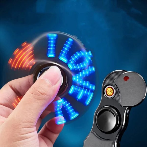 Innovativ nyckelring med blå och röda LED, som visar ordet "LOVE" i rotation, perfekt för originella modeaccessoarer och dekorationer.