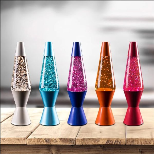 Färgglad vetenskaplig dekoration med glitter, perfekt för modern och lekfull dekoration, idealisk för vetenskaps- och inredningsentusiaster.