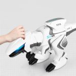 Interaktiv robothund för barn, högteknologisk pedagogisk leksak, programmerbar robot, innovativ vetenskaplig present, modernt dekorationsobjekt.