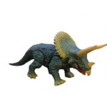 Plast-Tyrannosaurus med horn, utbildningsmodell för dekoration eller lärande om förhistorien.