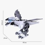 Vit Dinosaurierrobot - Bild 4