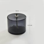 LED-ljus i rökigt glas med strömbrytare, modern och elegant dekoration för inredning.