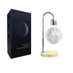 3D-månlampa med stativ och presentförpackning.