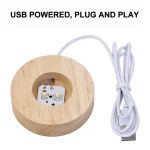 Ljusnyckelring som drivs av USB med inbyggd kretskort, perfekt för dekoration eller som vetenskaplig gadget. Lätt att använda, den tänds genom att koppla in USB-kabeln.