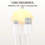 Långvarigt laddningschip 1000mAh Li-ion med Type-C-kabel för elektroniska apparater.