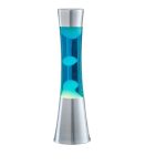 Dekorativ lampa i vasform med luminescent gel i blått och grönt, idealisk för vetenskaplig eller modern inredning.
