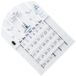 Vetenskaplig kalender med instrument för att följa viktiga händelser och datum.