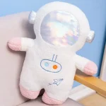 Söt och mjuk astronautplysch för barn, perfekt som dekoration eller lärande leksak med rymdtema.