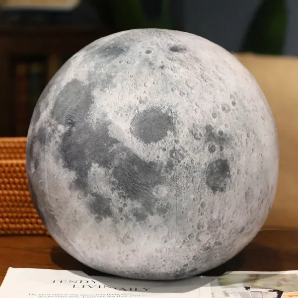 3D-månlampa, inredning inspirerad av astronomi, idealisk för rymd- och vetenskapsentusiaster, som ger en månlik atmosfär till din inredning.