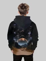 Barnplagg med rymd- och planetdesign, idealisk för astronomi- och vetenskapsentusiaster, som ger en touch av universum till deras stil.
