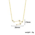 Hänge i guld som föreställer konstellationen med diamanter, mått 26mm x 13mm, vikt 3g, elegant och vetenskaplig design.