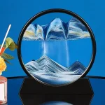 Bergspromenad i 3D-glas med inbyggd LED-belysning.