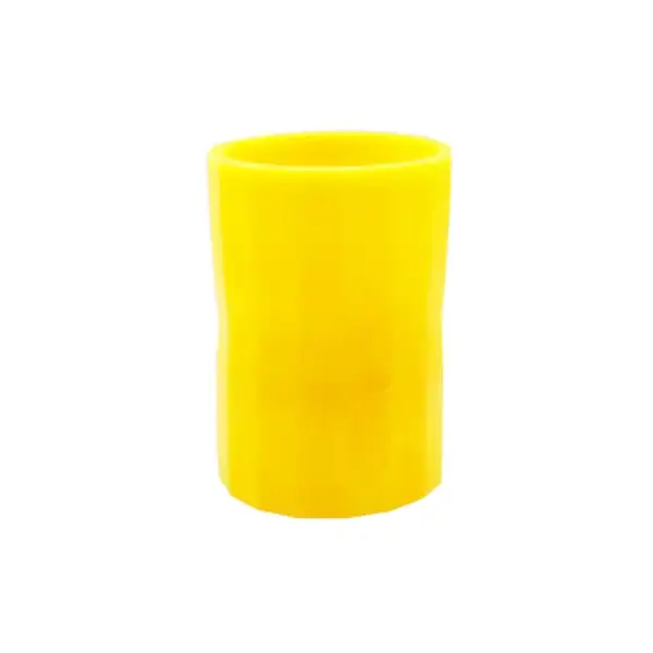 Gul plastpappershållare, perfekt för kontors- eller köksdekoration med en vetenskaplig eller lekfull stil. Lätt att använda och rengöra, perfekt för en färgglad touch.