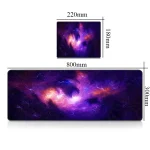 Väggtryck som föreställer en färgglad galax med mått 800mm x 300mm, idealisk för vetenskaplig eller kosmisk dekoration.