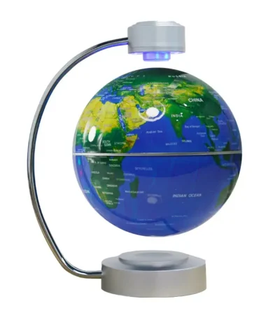Ljus jordglob med LED-belysning, perfekt för att lära sig geografi och vetenskaplig dekoration.