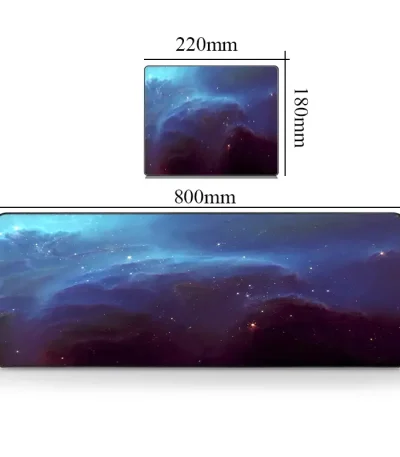 Dekorativt panel med galaxmotiv, dimensioner 800x300mm, perfekt för inredning inspirerad av universum och astronomi.