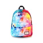 Färgglad galaxryggsäck med kosmiskt mönster, perfekt för skola eller fritid, som ger en touch av universum och äventyr till din stil.
