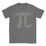 Grå t-shirt med design av binär kod och vita siffror, modern och geekig stil, perfekt för teknik- och vetenskapsentusiaster.