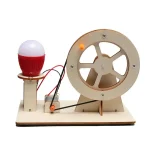 Pekare av elektrisk motor med enkel generator för vetenskaplig demonstration. Idealisk för att lära sig fysik och elektricitet i klassrummet eller hemma.